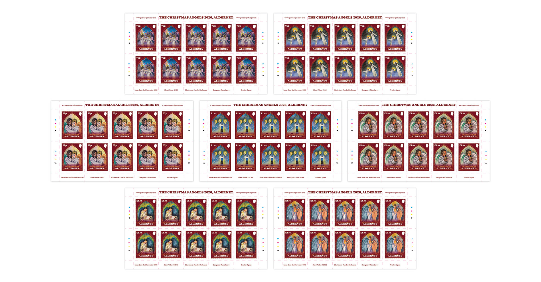 Sheets of 10